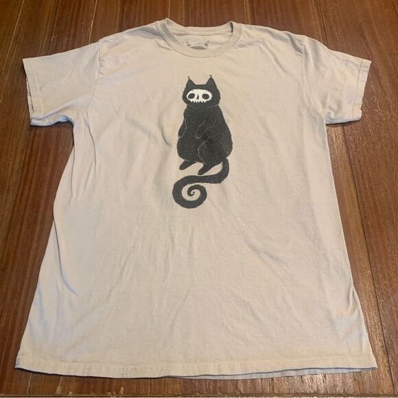 Animal Cat Bat Nature Wildlife Graphic T-Shirt M - Picture 1 of 5